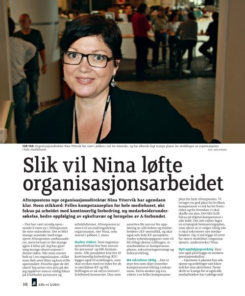 vi nr. 3/2011 - Aftenpostens pensjonistforening
