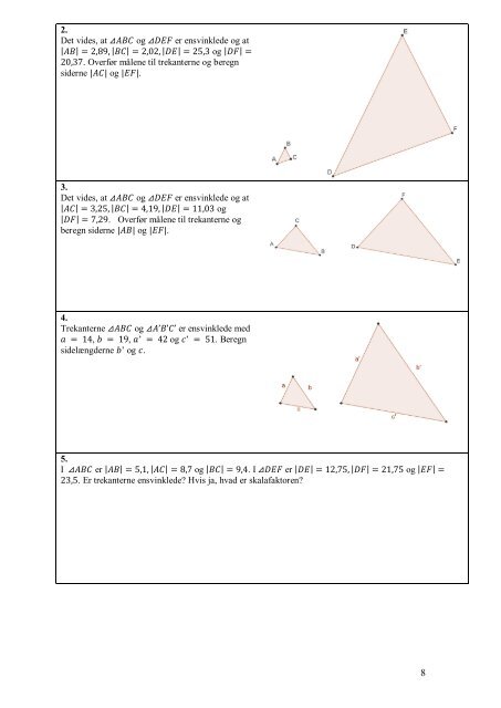 ØVEHÆFTE FOR MATEMATIK C GEOMETRI