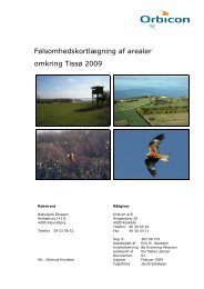 følsomhedskortlægningen ved Tissø - Naturpark Åmosen