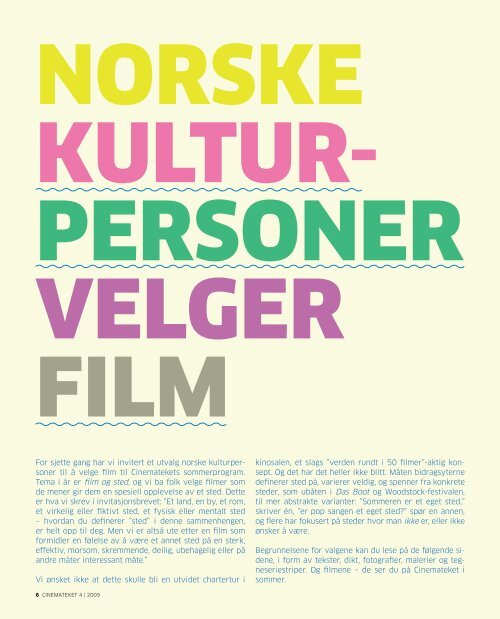 DEL 1 - Norsk filminstitutt