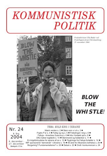 Kommunistisk Politik 24, 2004