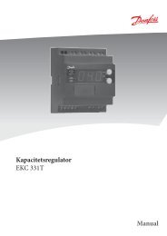 Kapacitetsregulator EKC 331T Manual