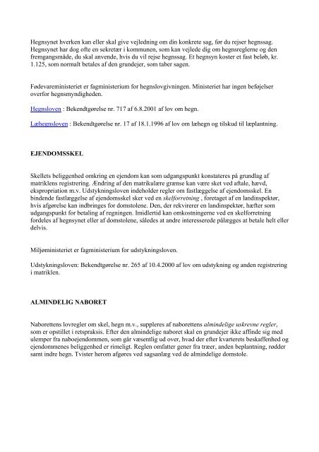 hegnsloven § (pdf) - Hegn.dk