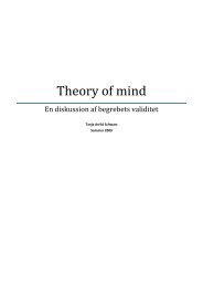 Teorier om Theory of Mind