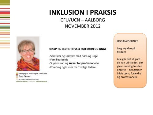 INKLUSION I PRAKSIS