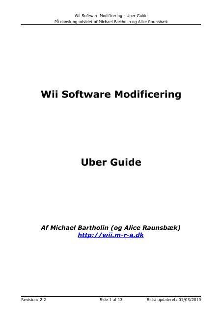 Wii Softmod - Uber Guide 2_2.pdf - mra.dk