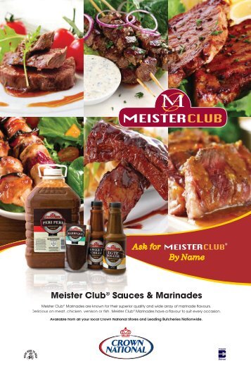 Meister Club® Sauces & Marinades - Crown National