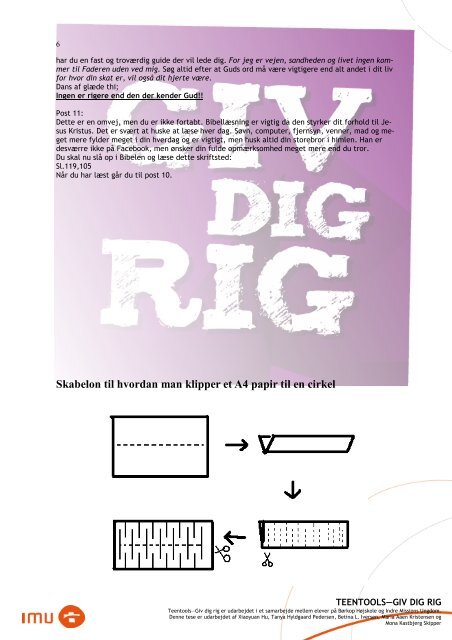 TeenTools om Giv Dig Rig - IMU