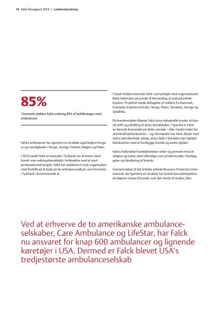 Årsrapport 2010 - Falck