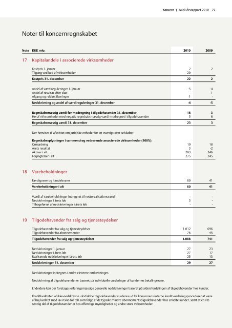 Årsrapport 2010 - Falck