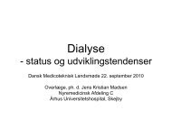 Dialyse - status og udviklingstendenser - DMTS