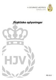 Praktiske oplysninger - Hjemmeværnsskolen