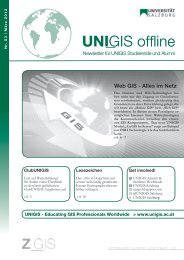 Aktuelle Ausgabe lesen - UNIGIS Salzburg