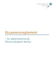 Eksamensreglement for uddannelser på Erhvervsakademi Aarhus