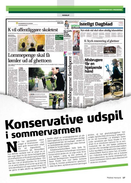 Politisk Horisont nr. 3 2010 - Konservative.dk