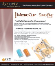 MicroClip-SuperFine sellsheet_22006B 09-10 copy - Synovis Micro ...