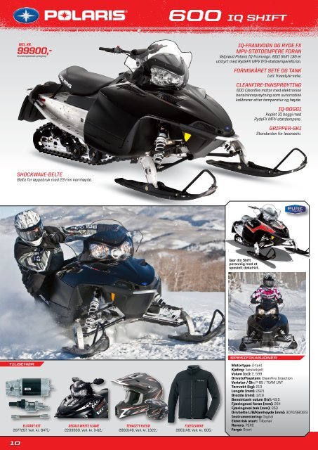 Trykk her for Polaris snøscooter katalog 2011 - Cbp AS