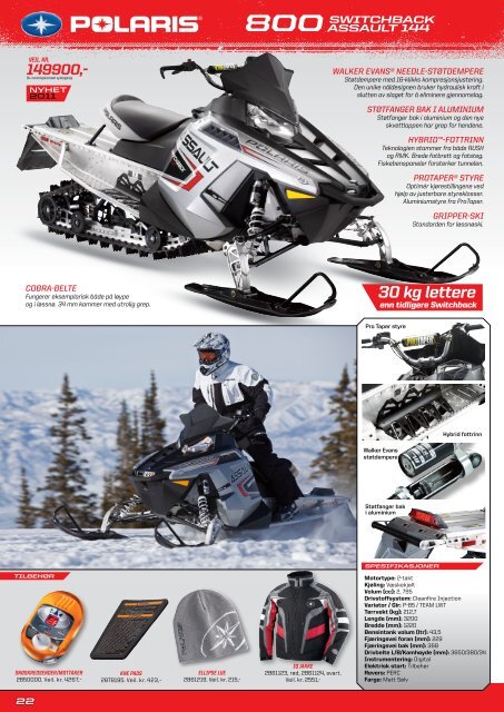 Trykk her for Polaris snøscooter katalog 2011 - Cbp AS