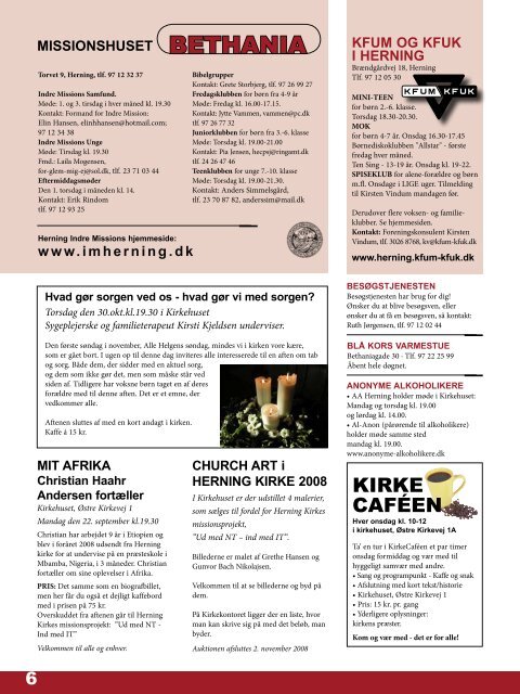 Kirkeblad for Herning Sogn - Herning Kirkes hjemmeside