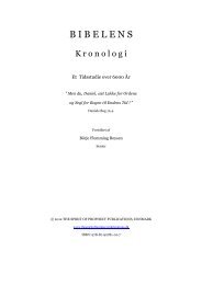 Bibelens Kronologi - The Spirit of Prophecy Publications