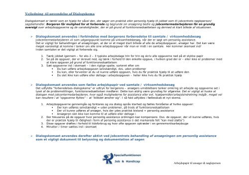 Dialogskema (pdf) (nyt vindue) - Specialfunktionen Job & Handicap