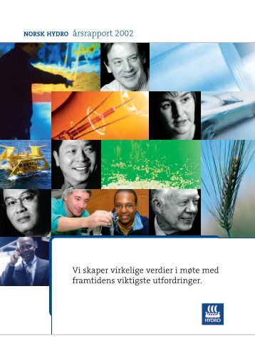 NORSK HYDRO årsrapport 2002 Vi skaper virkelige verdier i møte ...