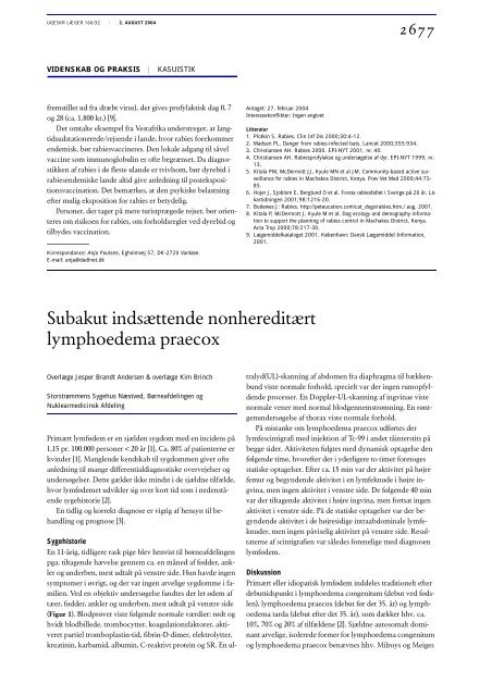 pdf-udgave - Ugeskrift for Læger