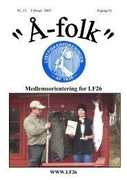 Medlemsorientering for LF26 - Lystfiskerforeningen af 1926