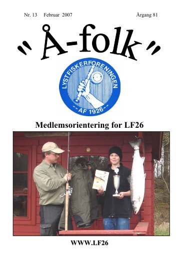 Medlemsorientering for LF26 - Lystfiskerforeningen af 1926