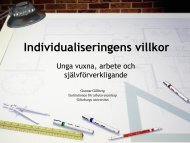 Individualiseringens villkor-Gillberg-26.5. 2011.pdf - Hanaholmen