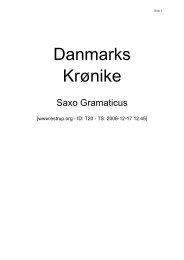 Saxo Grammaticus.pdf - Grundejerforeningen Taarnborg