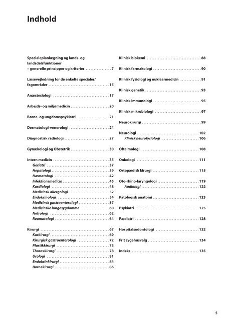 Specialeplanlægning og lands - Sundhedsstyrelsen