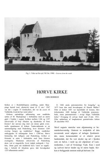 HØRVE KIRKE - Danmarks Kirker - Nationalmuseet