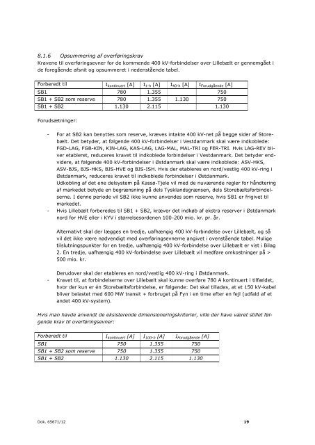 Dimensioneringsmanual for 400 kV, 150 kV og 132 ... - Energinet.dk