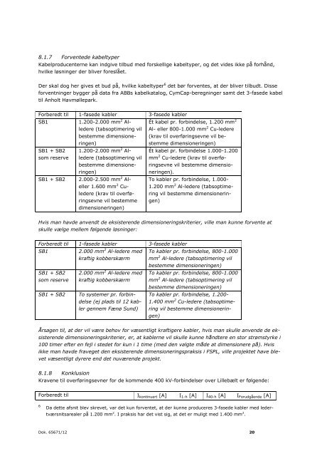 Dimensioneringsmanual for 400 kV, 150 kV og 132 ... - Energinet.dk