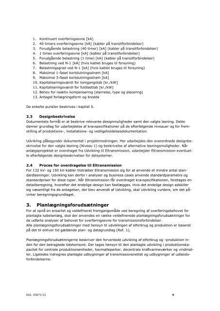 Dimensioneringsmanual for 400 kV, 150 kV og 132 ... - Energinet.dk