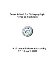 Dansk Selskab for Otolaryngologi – - dsohh