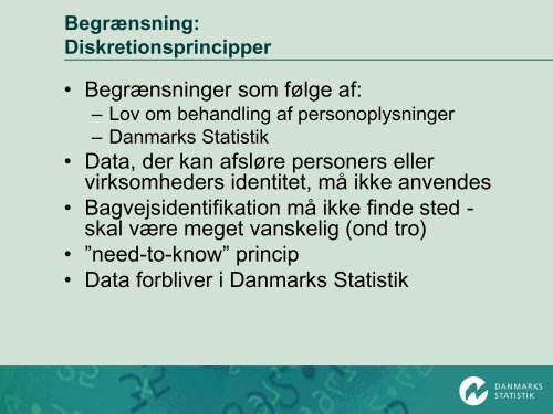 Data i Danmarks Statistik - Statens Institut for Folkesundhed