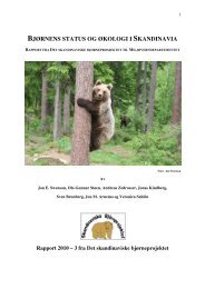 rapporten. Det skandinaviske bjørneprosjektet - Scandinavian ...