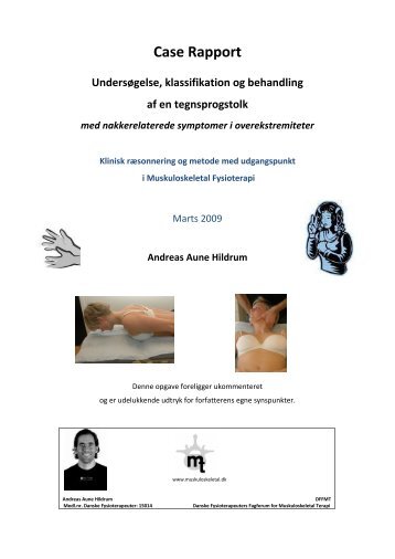 Undersøgelse, klassifikation og behandling af en tegnsprogstolk ...