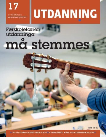 Utdanning nummer 17 2010 - Utdanningsnytt.no