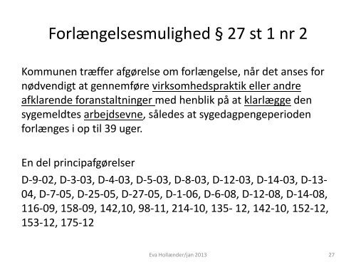 Sygedagpenge/lovgivning