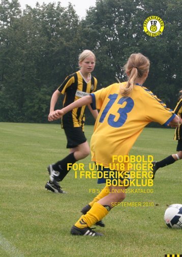 Holdningskatalog Piger U11-U18 - Frederiksberg Boldklub