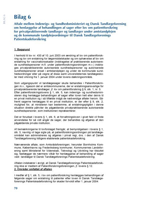 Udskriv Layout 1 - Tandlægeforeningens Patientforsikring