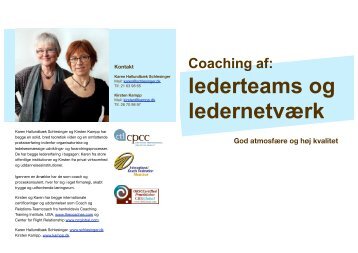 Hvad er teamcoaching - Karen Schlesinger