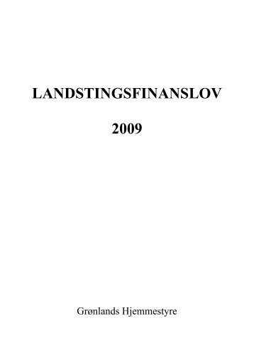LANDSTINGSFINANSLOV 2009