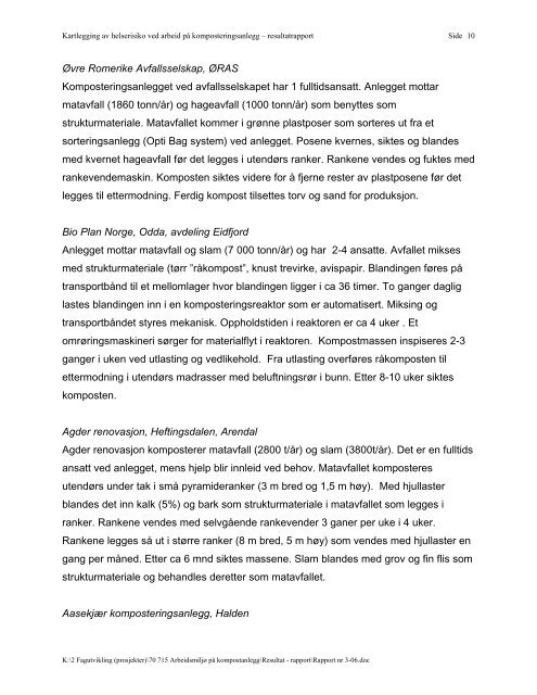Rapport nr 3-06 - Avfall Norge