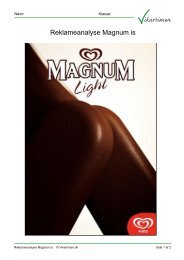 Reklameanalyse Magnum is - Vikartimen