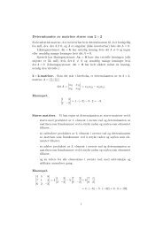 notat om determinanter av matriser større enn 2x2