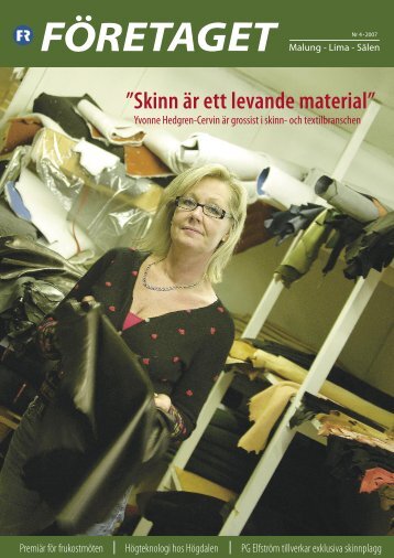 Skinn är ett levande material” - Malung-Sälens kommun